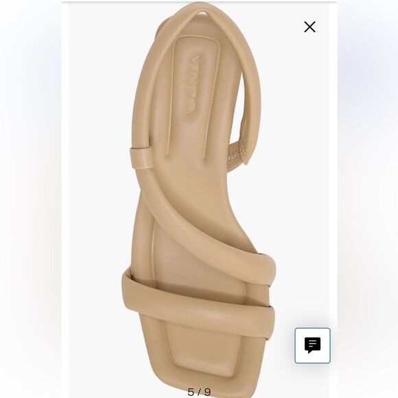 VINCE Coline Tubular Leather Slingback Sandals - Picture 3 of 16